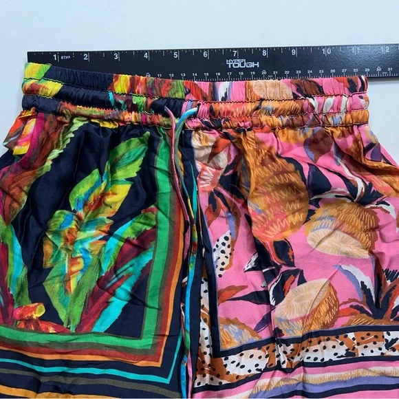 Farm Rio x Anthropologie Pants Womens Size XS Tropical Fruit Print Rayon Viscose - Picture 9 of 16